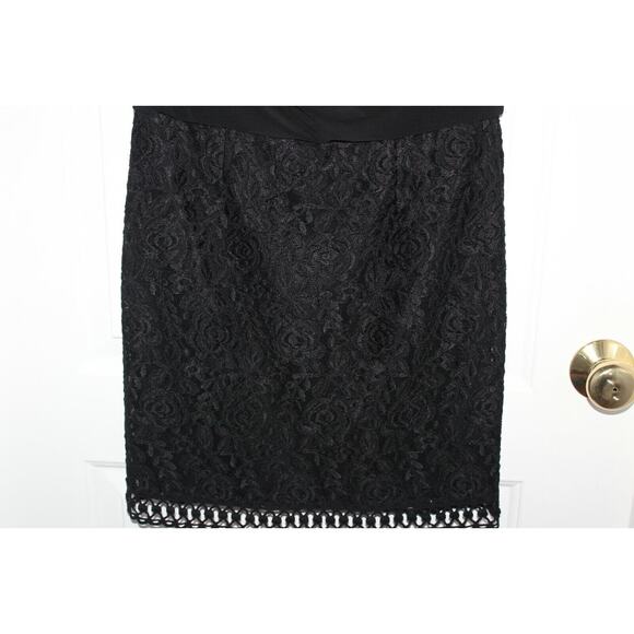 Laundry By Shelli Segal Black Sleeveless Dress Size Women's 2 96S14309 - Picture 3 of 4